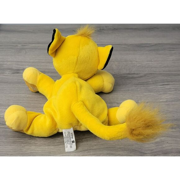 VTG 2002 Hasbro Disney Soft Purring Simba Yellow Plush Stuffed Animal Rare - Picture 3 of 13